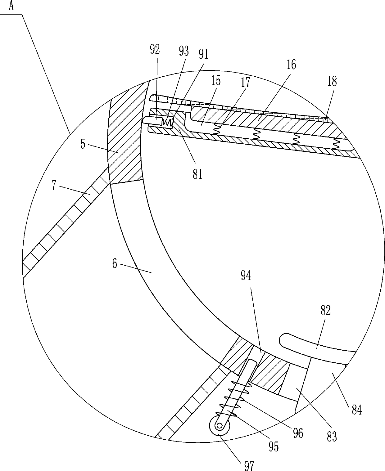 Intermittent discharging device