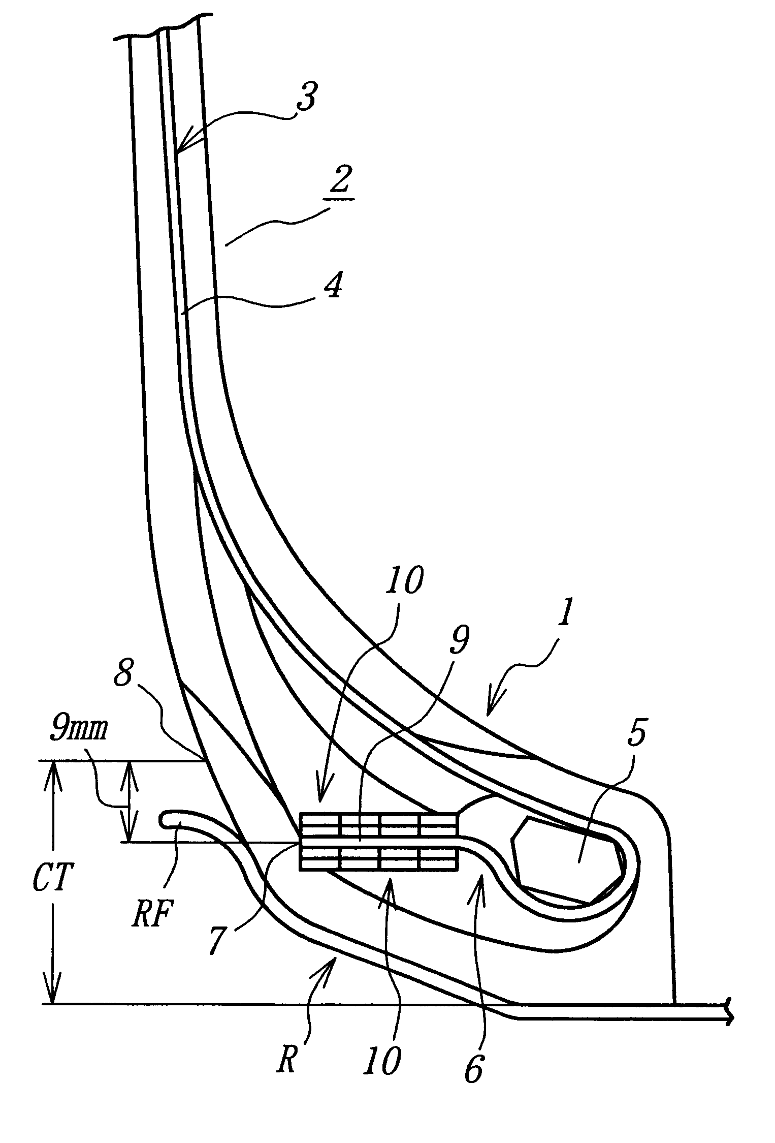 Heavy duty pneumatic tire and method of manufacturing the same