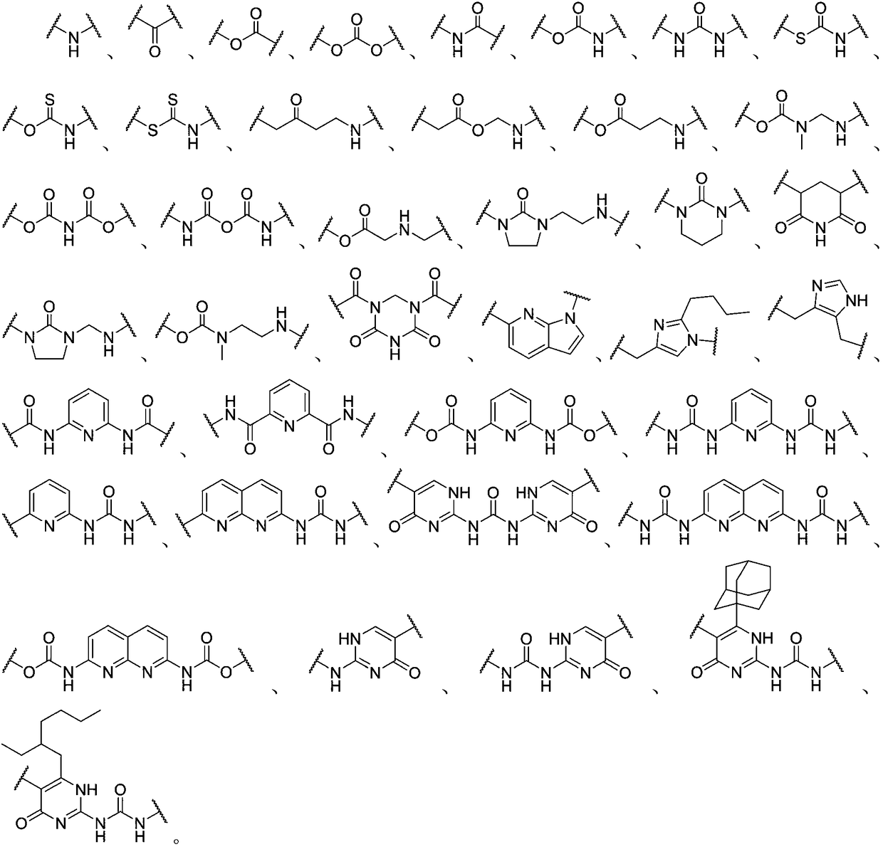 Dynamic polymer with hybrid cross-linked structure and application thereof