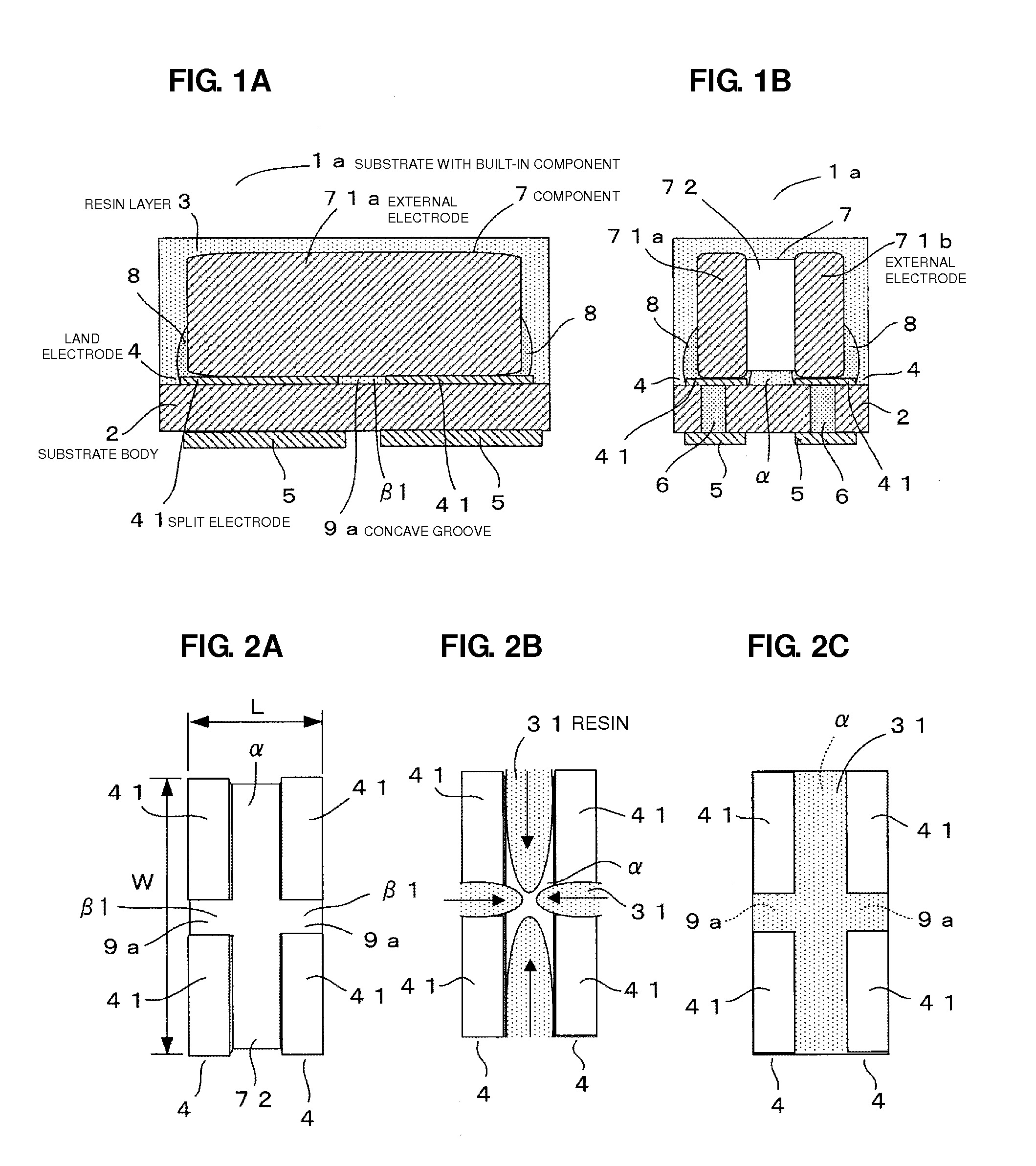 Substrate with built-in component