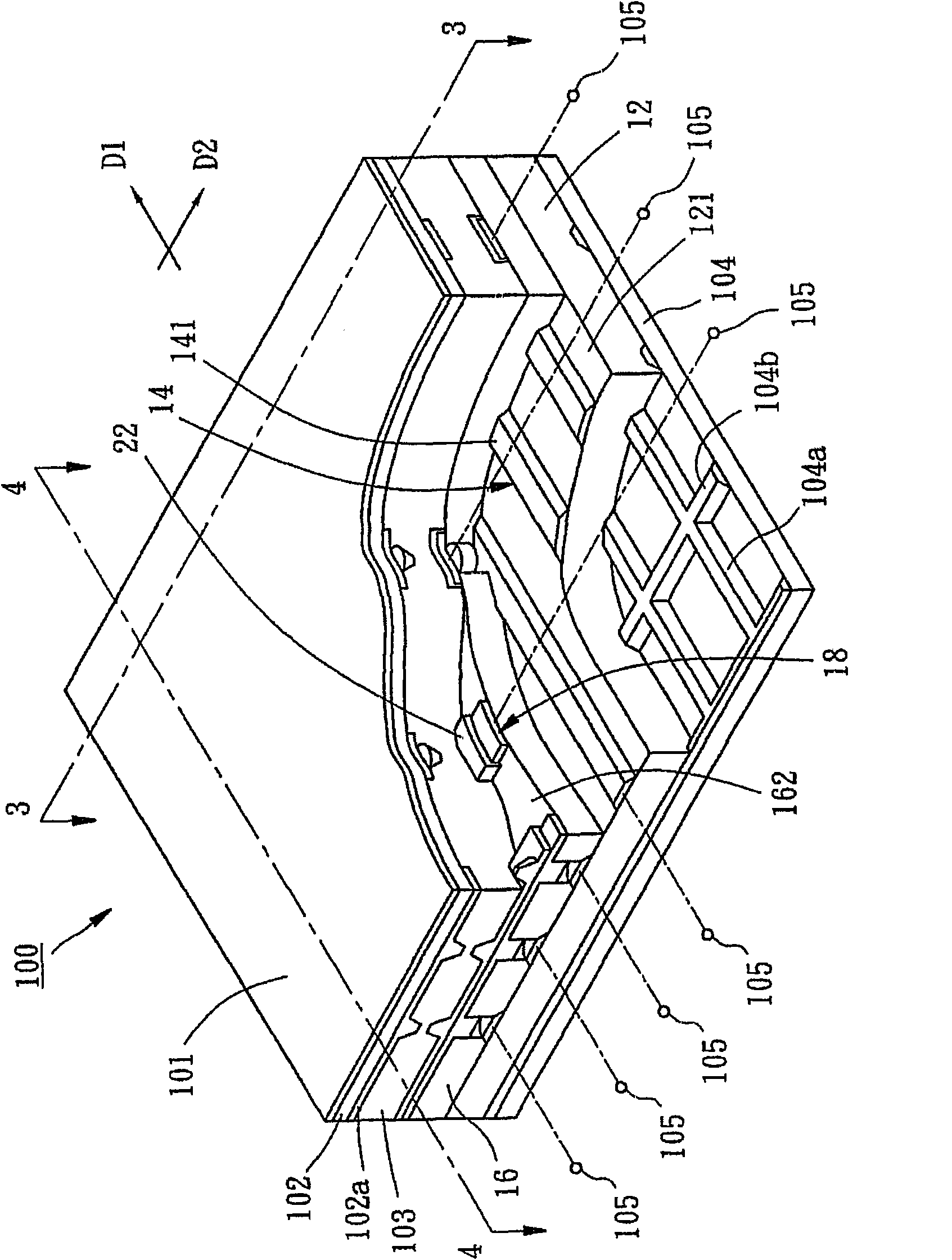 Touch-control sensing structure for liquid crystal display