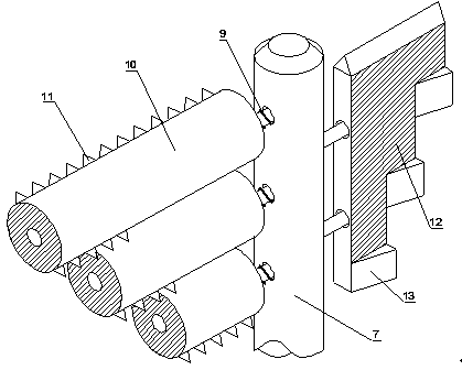 New-energy assistant garbage crushing machine