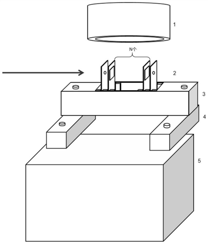 Enhancement system of hard X-ray source based on density shock wave structure