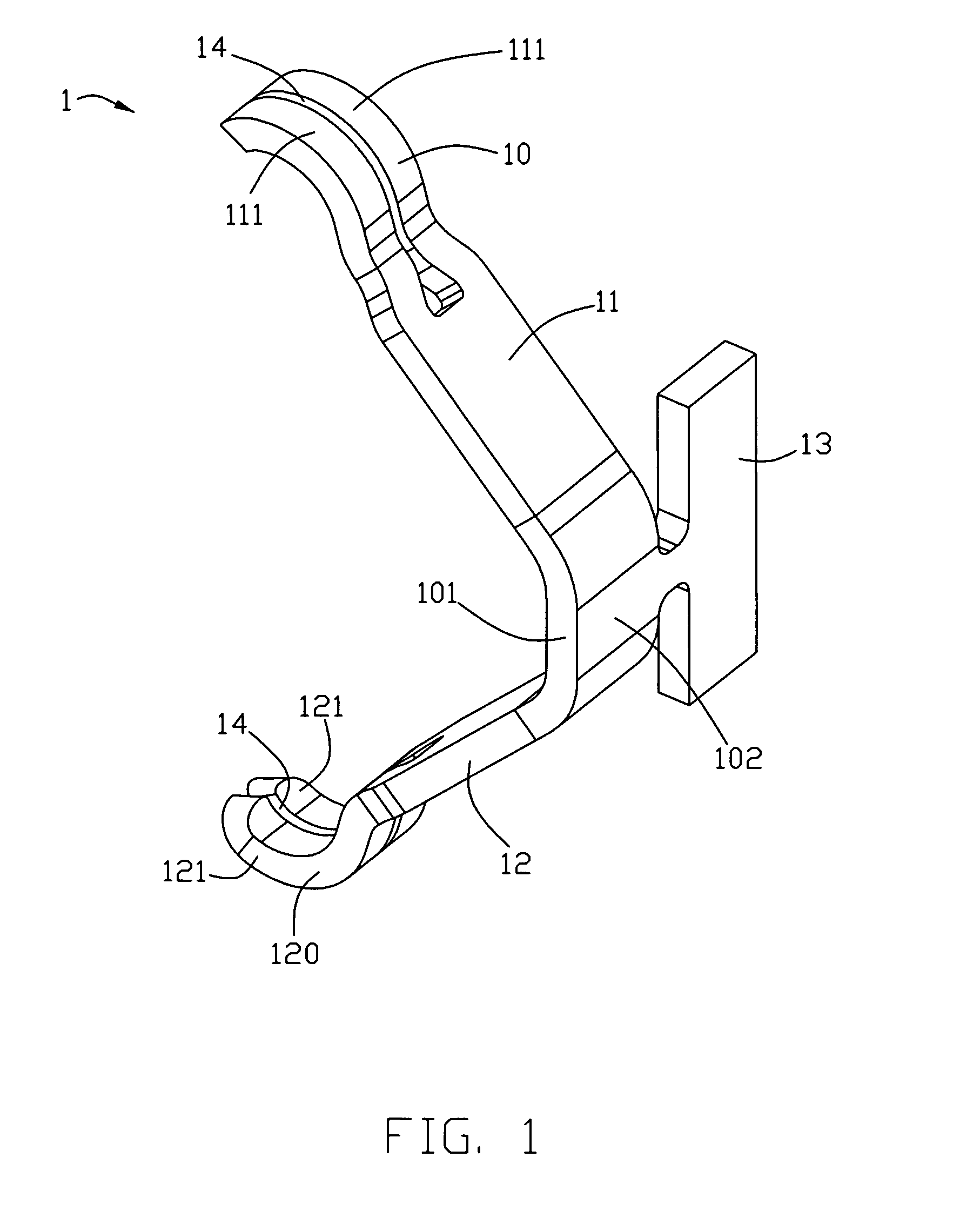 Terminal with reduced contact tip