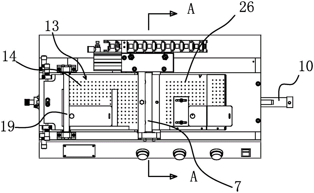 Movable film sticking device for automatic film sticking machine for mobile phone touch screen