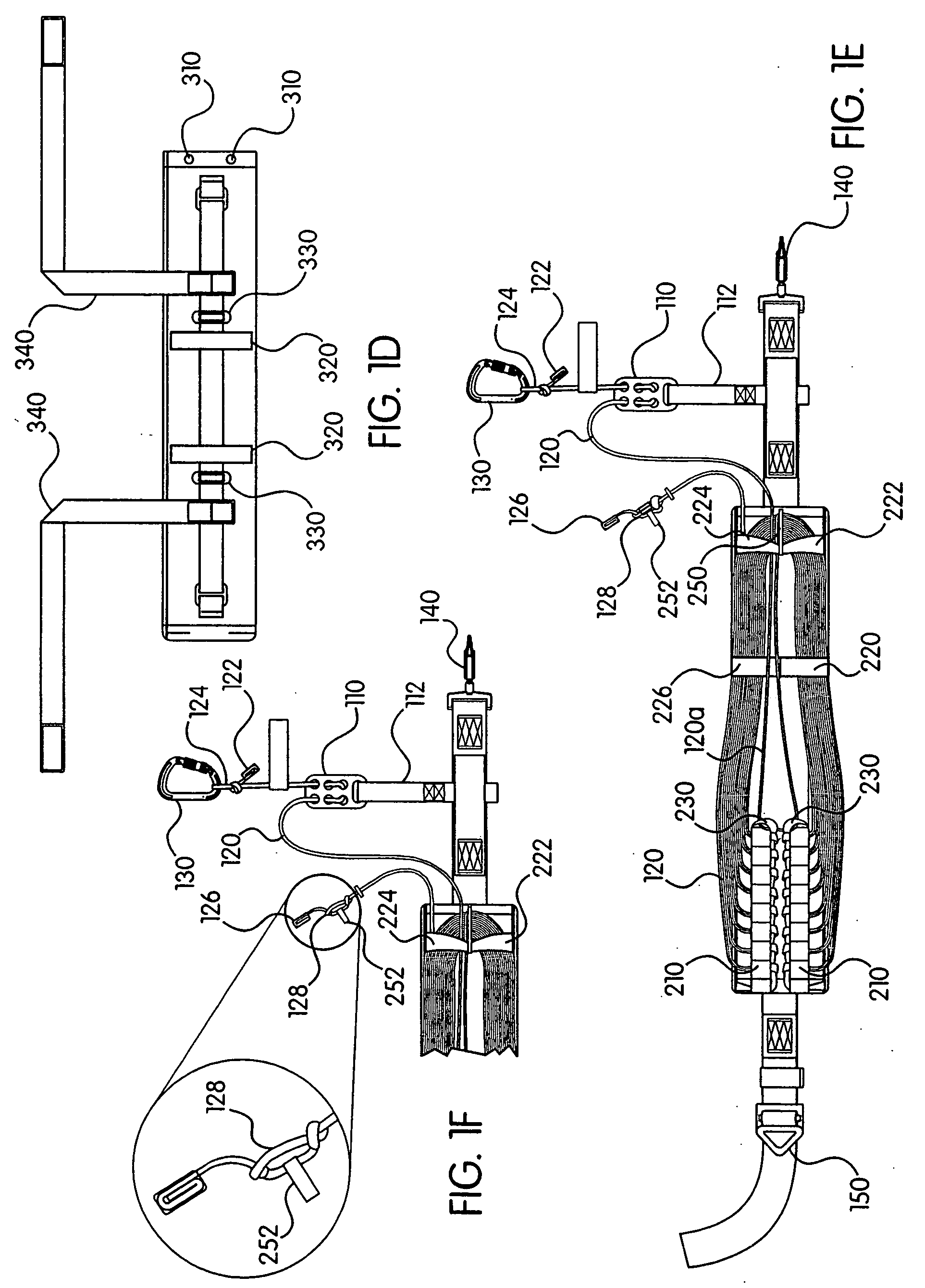 Devices, systems and methods for emergency descent from a height