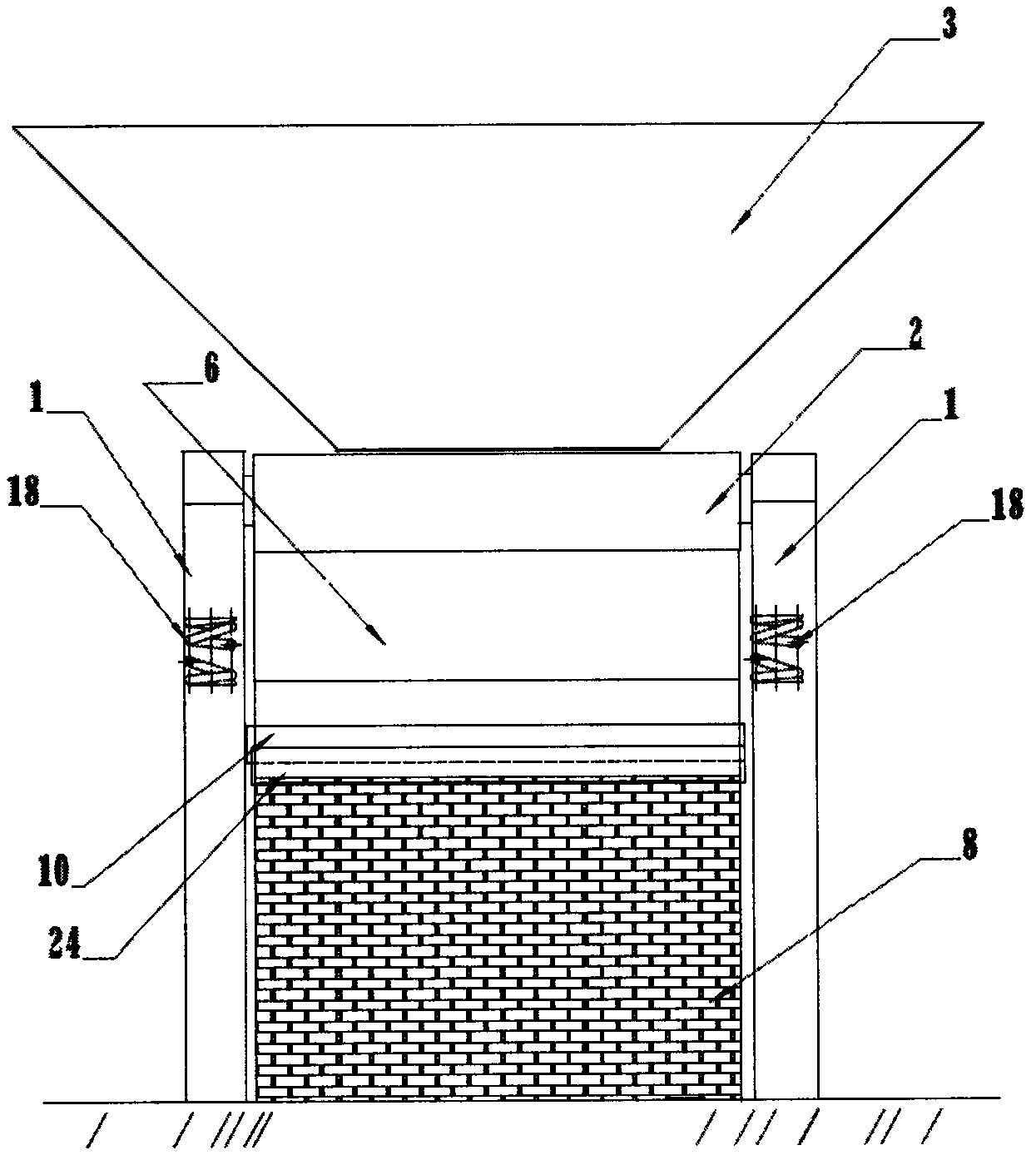 Efficient direct-heating dryer for powdery materials