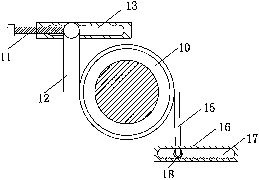 Quick positioning demoulding device for casting iron pan pressure casting production