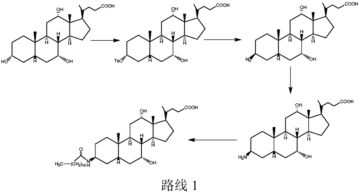 New technology for efficiently synthesizing Aramchol by utilizing cholic acid and arachidic acid as raw materials