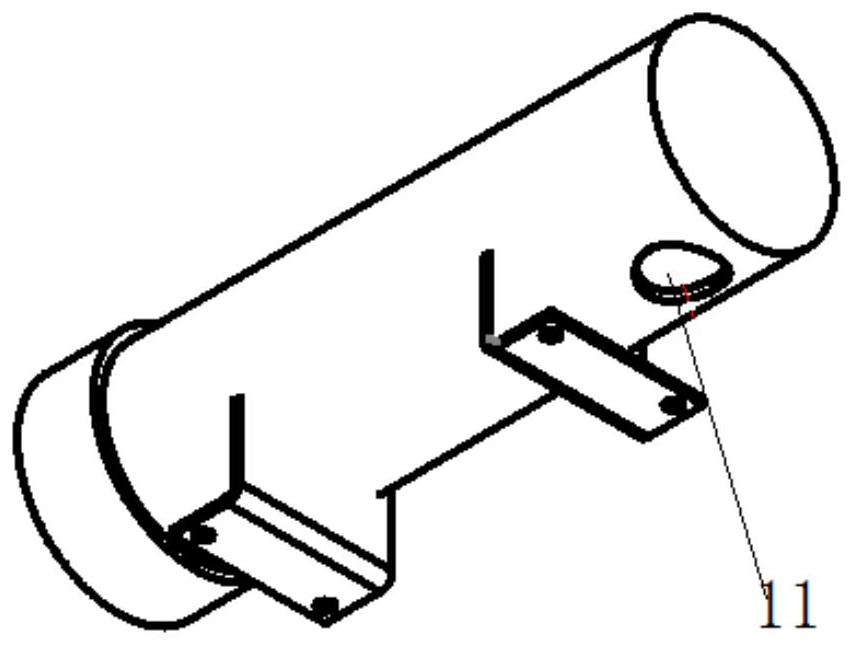 Fixing device of airplane gravity oil gun