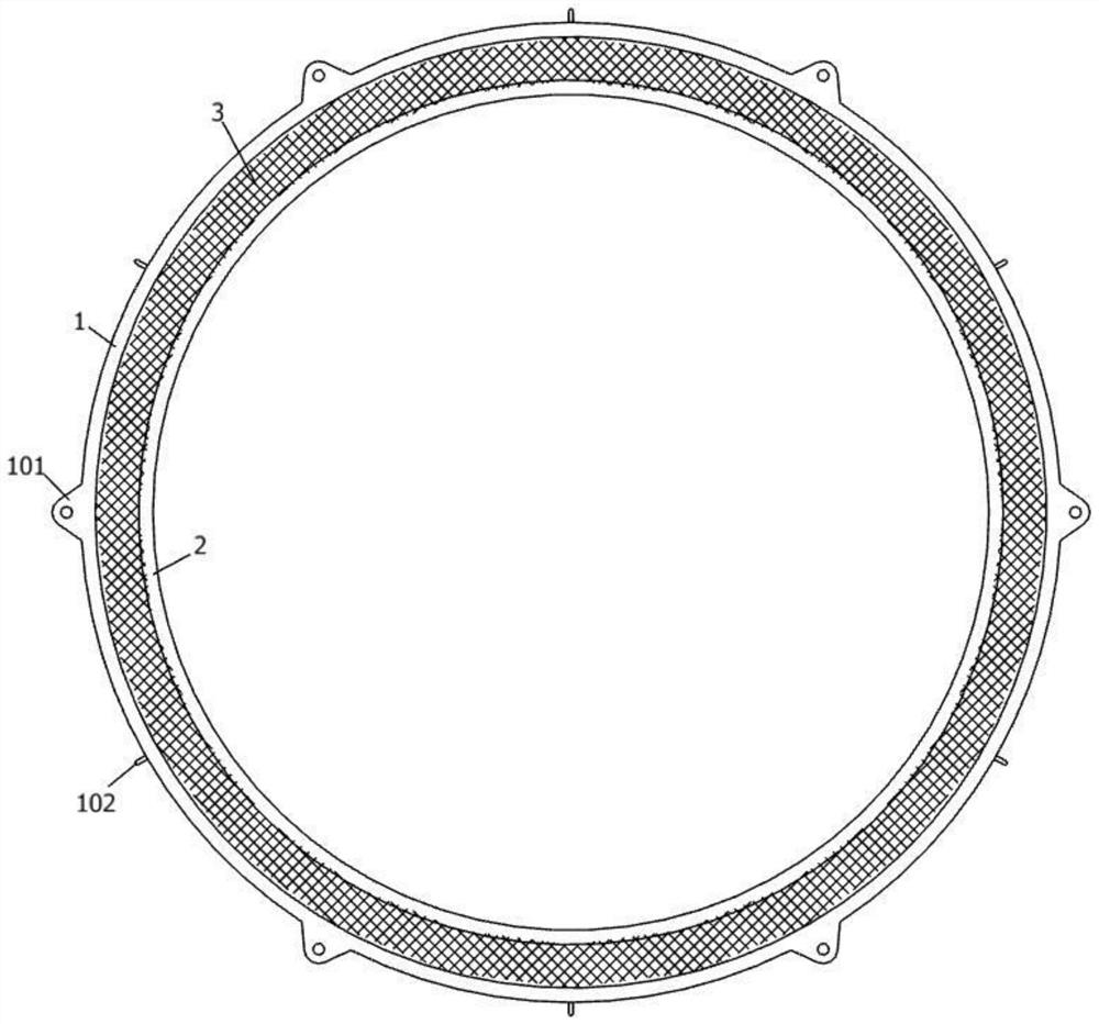 Breeding protection device based on marine organism breeding of marine ranch