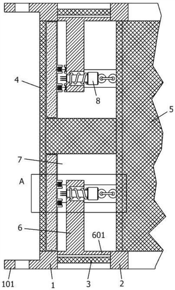 Breeding protection device based on marine organism breeding of marine ranch