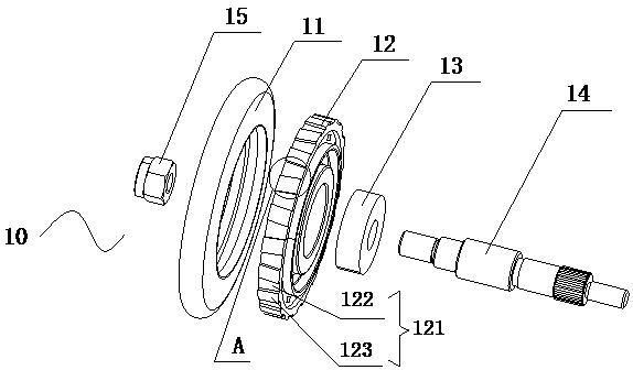 Clothes dryer supporting wheel and clothes dryer