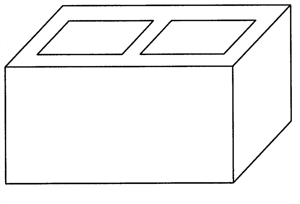 Recycled concrete polyphenyl particle light thermal insulation hollow building brick and preparation method thereof