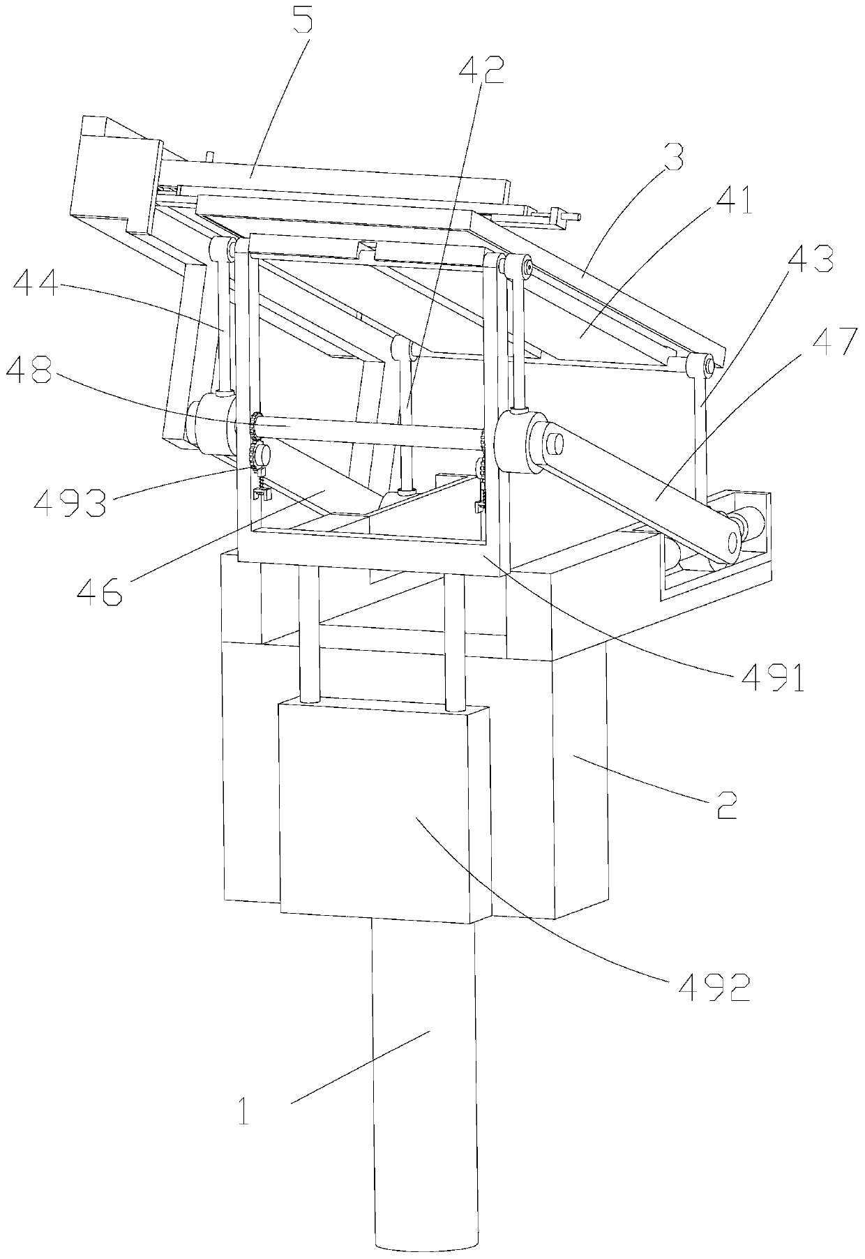 A solar photovoltaic power generation system based on complementary agriculture and light