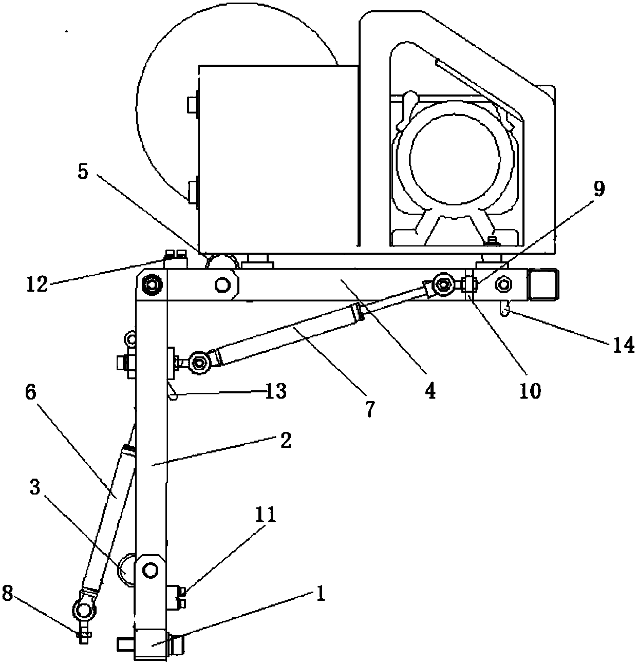 Dislodgement overturning mechanism