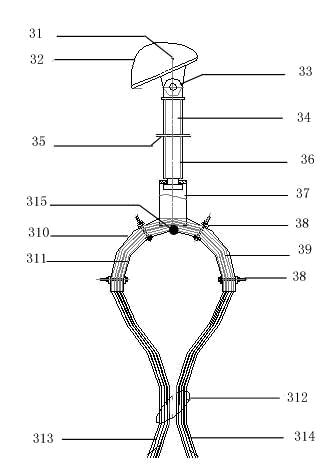 Novel electrifying way and device for bucket wheel machine