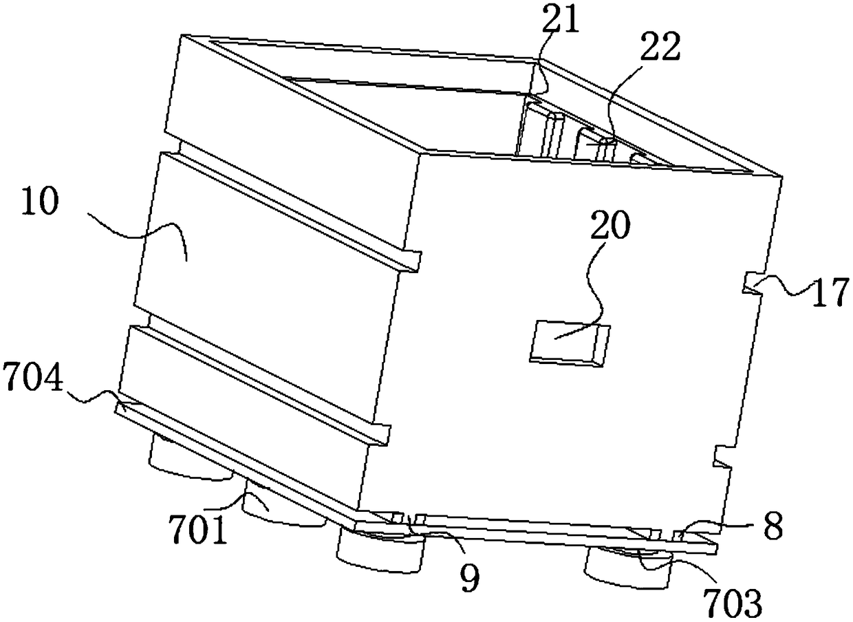 Packing box with buffering protection function