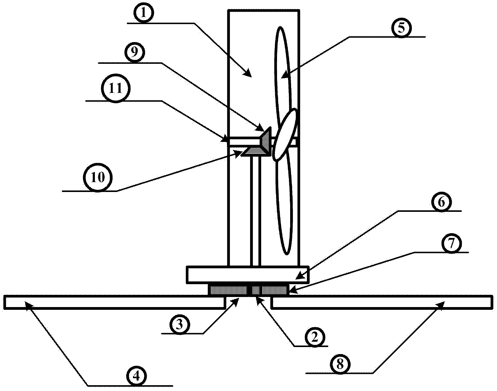 Mechanical underwater manual propeller