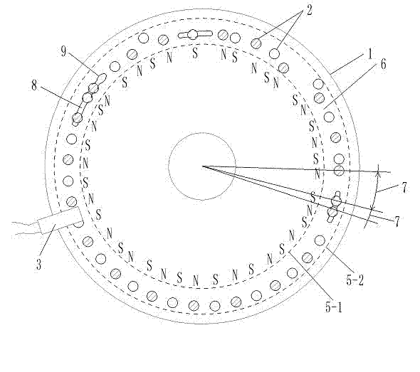 Moped provided with sensor with adjustable positions of magnetic blocks on keyboard