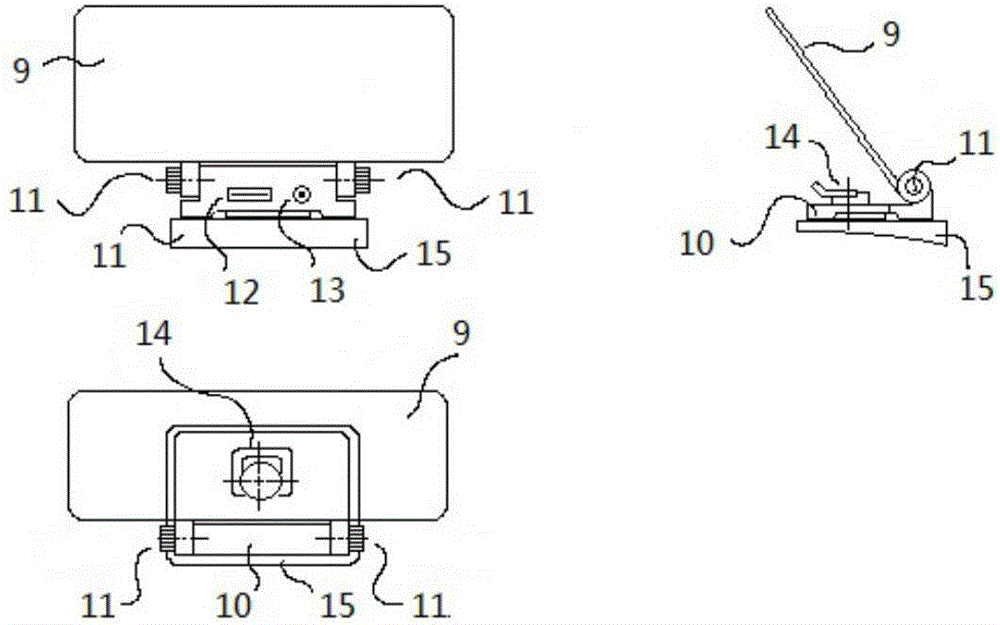 Automobile or mobile device 3D image acquisition and naked-eye 3D head-up display system and 3D image processing method