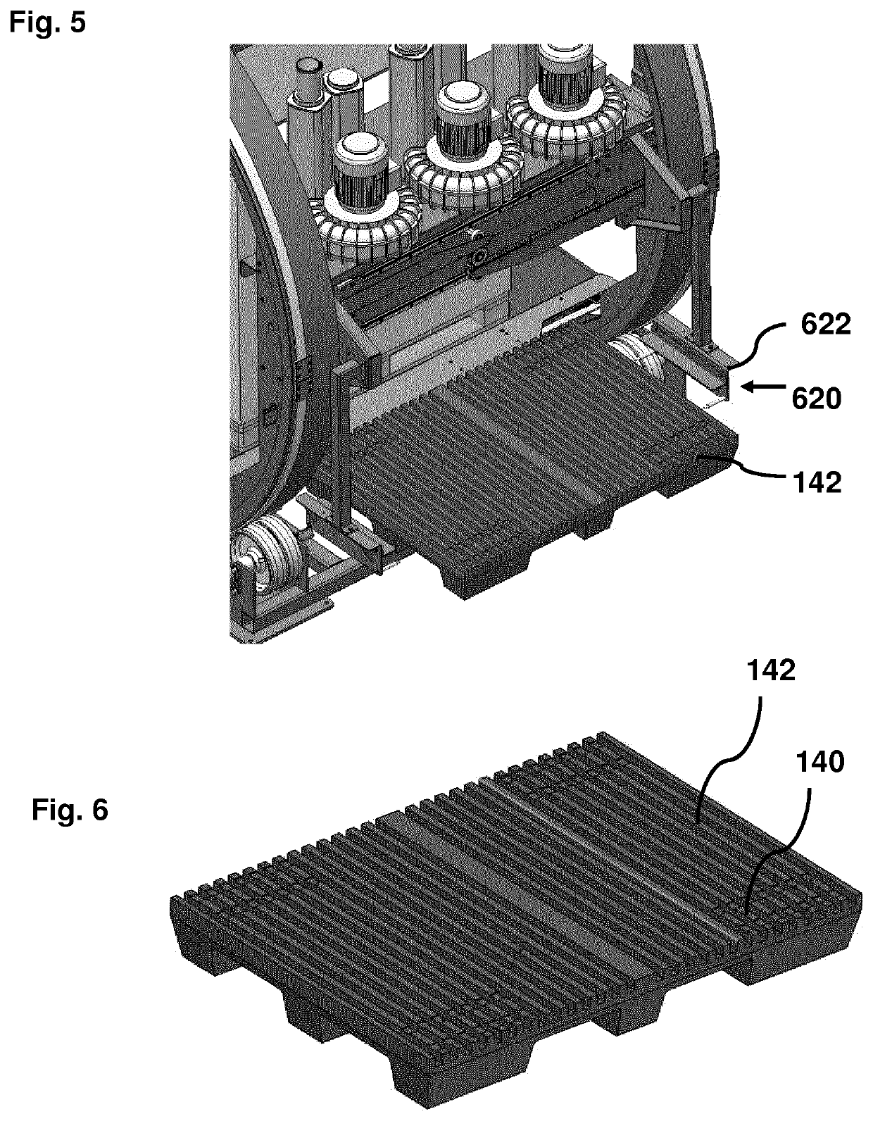 Pile preparation unit with pallet exchange module