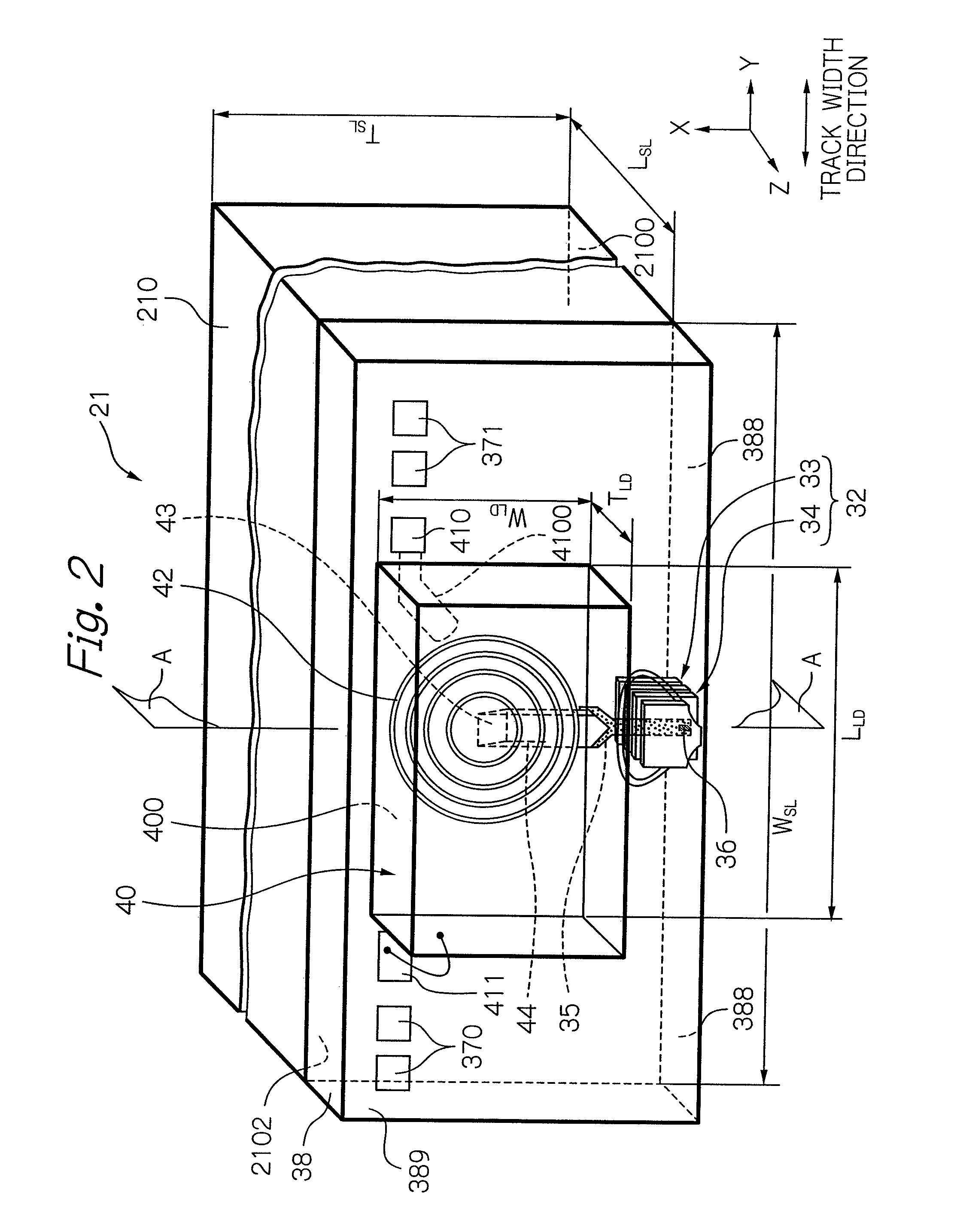 Thermally-assisted magnetic recording head comprising light source with photonic-band layer