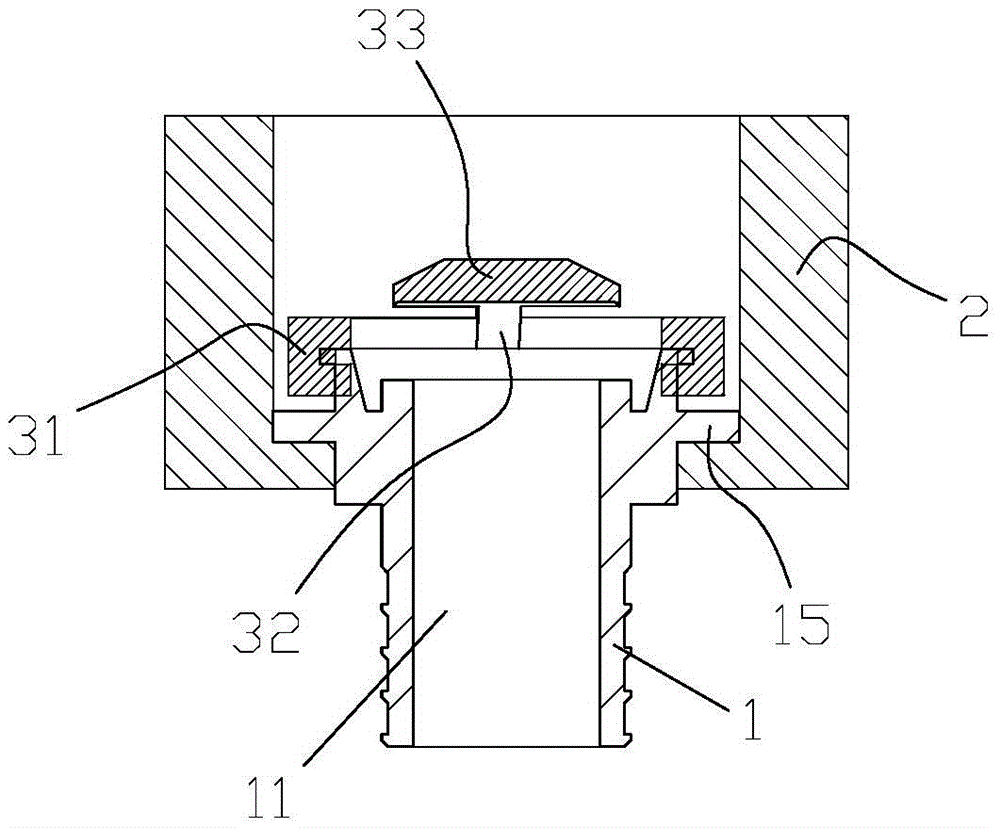 A connector structure capable of effectively avoiding water spraying from bursting water pipes