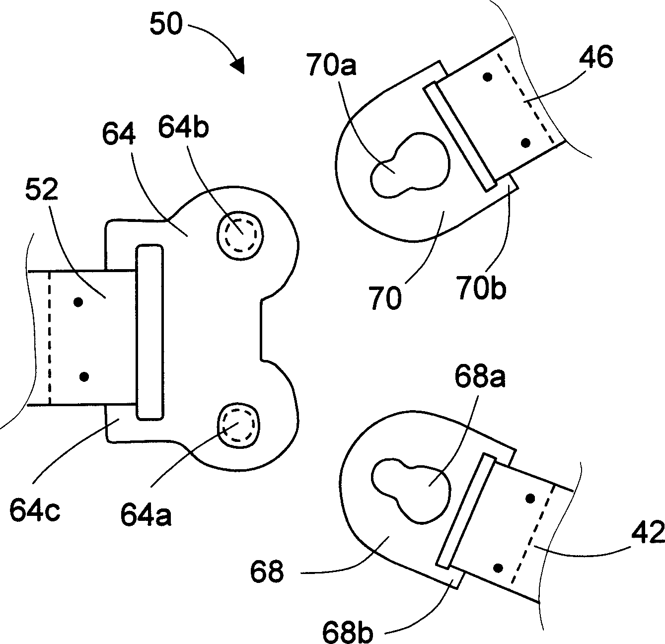 Constraint system of bilateral shoulder belt type car belt