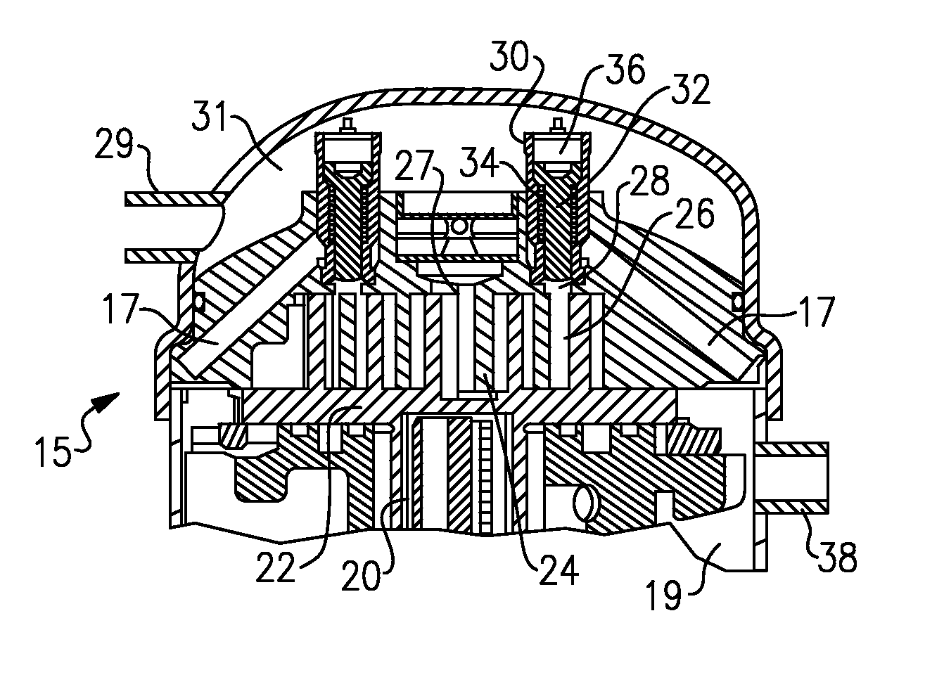 Scroll compressor capacity modulation with hybrid solenoid and fluid control