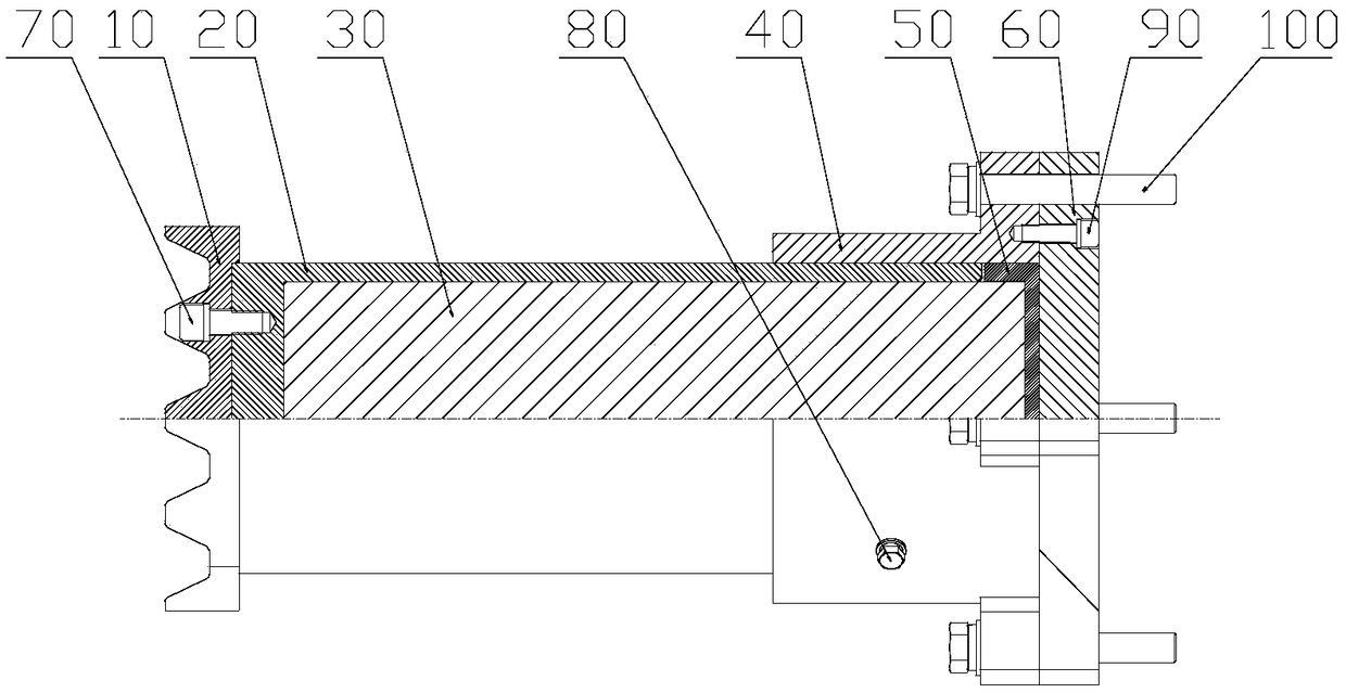 Compact type anti-creeping energy absorbing device