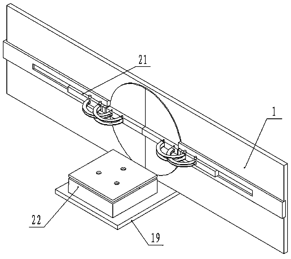 Unmanned aerial vehicle landing gear stored on automobile logo position of automobile