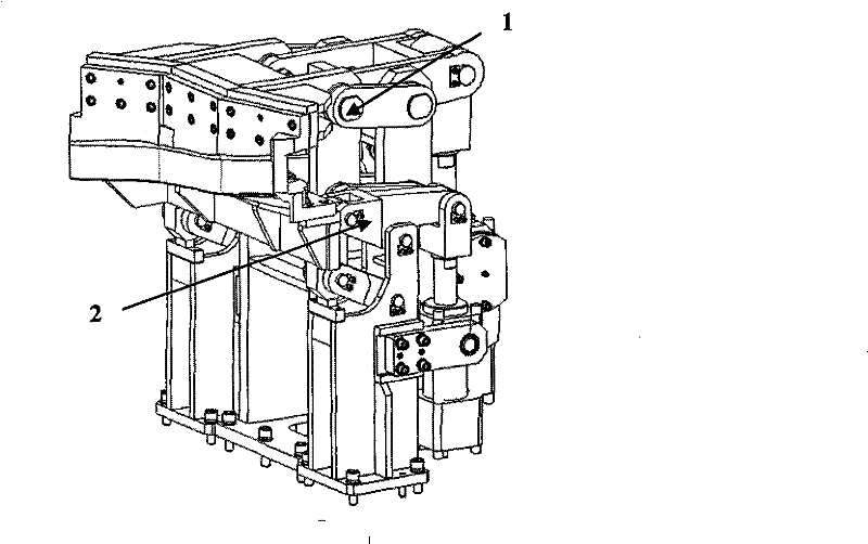 Primary binding and prebinding four-rod linkage binding device