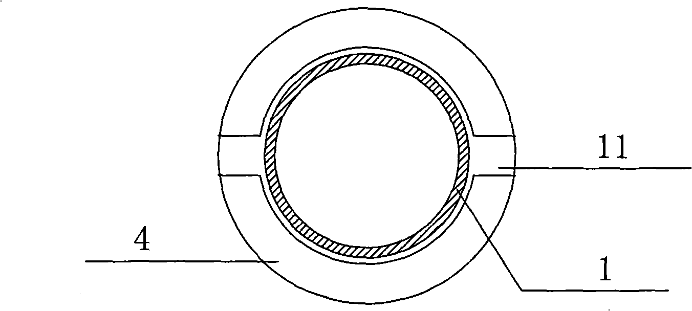 Reinforced grouting sleeve dissipative element