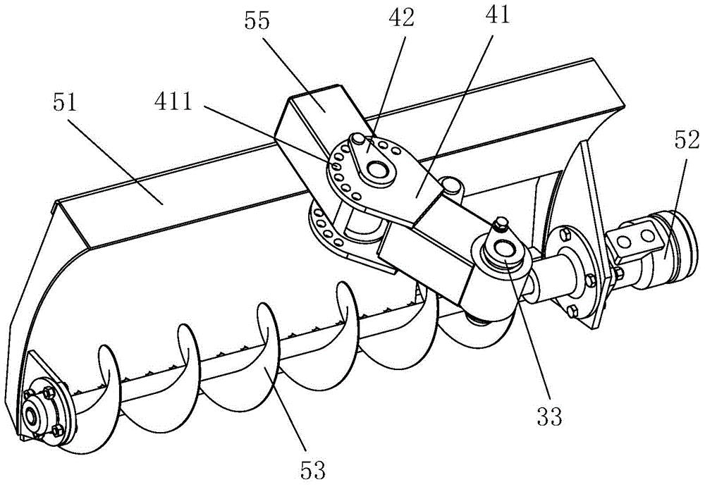 Grape vine soil removing machine