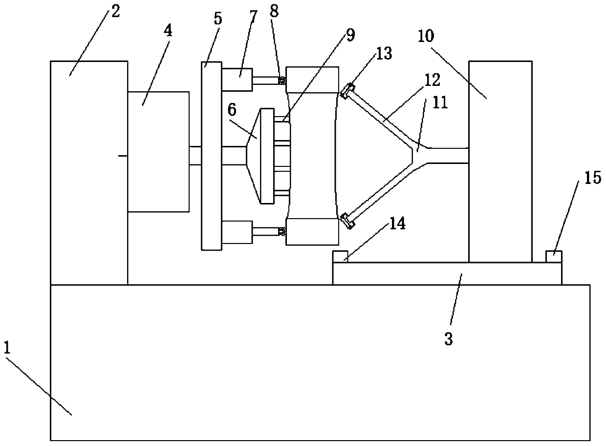 Device for disassembling automobile tires