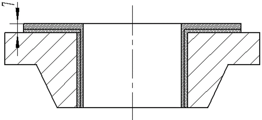 Strip surfacing method for flange of gasification furnace equipment