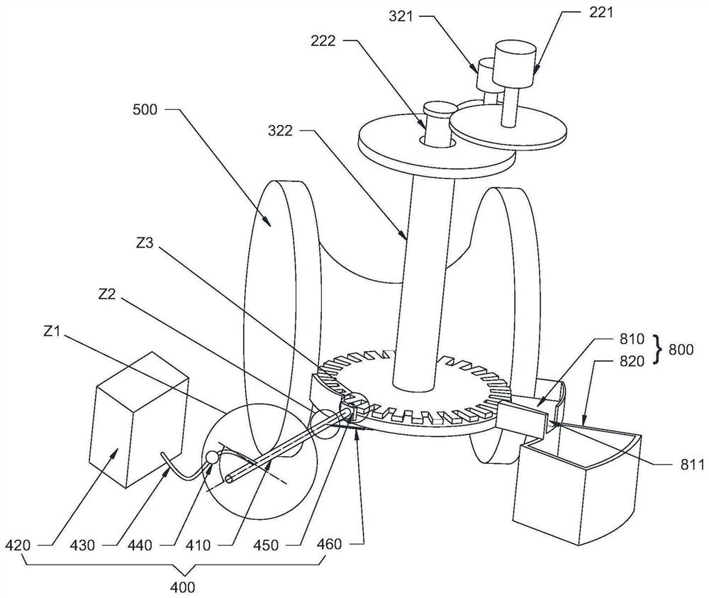 Partitioned grinding equipment for spherical base surfaces of bearing rollers