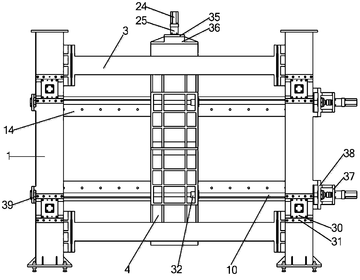 Plate double-side pressing mould-less incremental forming device