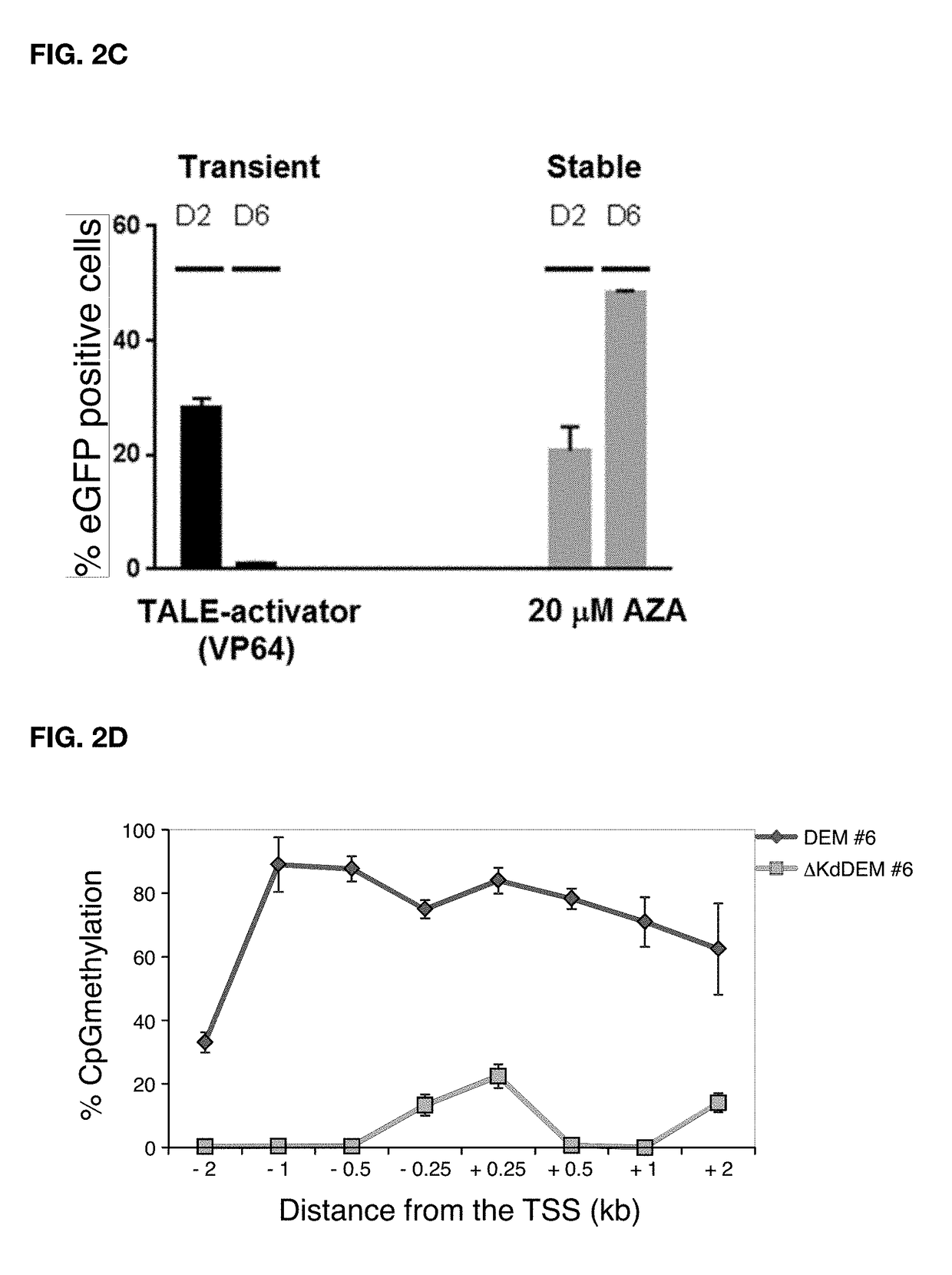 Construct for epigenetic modification and its use in the silencing of genes