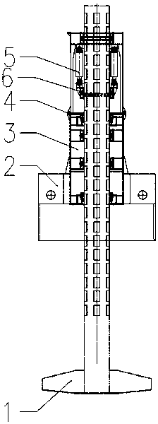 Repeatedly usable hydraulic stepping elevating system