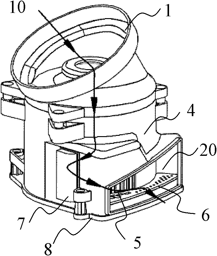 Small size dust collector motor cabin with noise reduction function