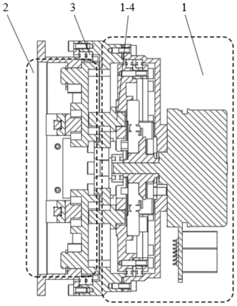 A symmetrical variable fulcrum stiffness adjustment module that can realize full-range stiffness adjustment