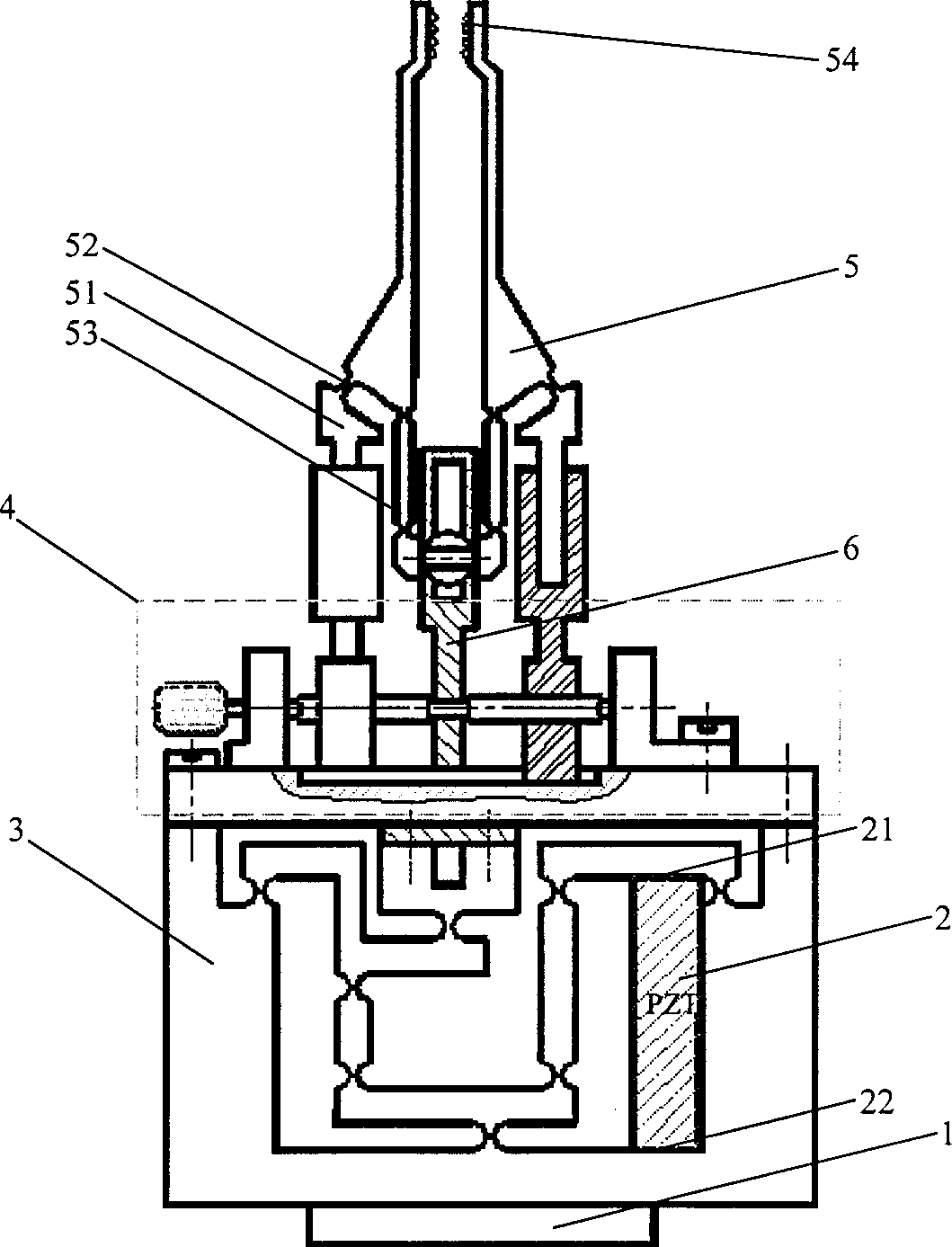 Miniature manipulate with piezoelectric-type flexible drive and adjustable range