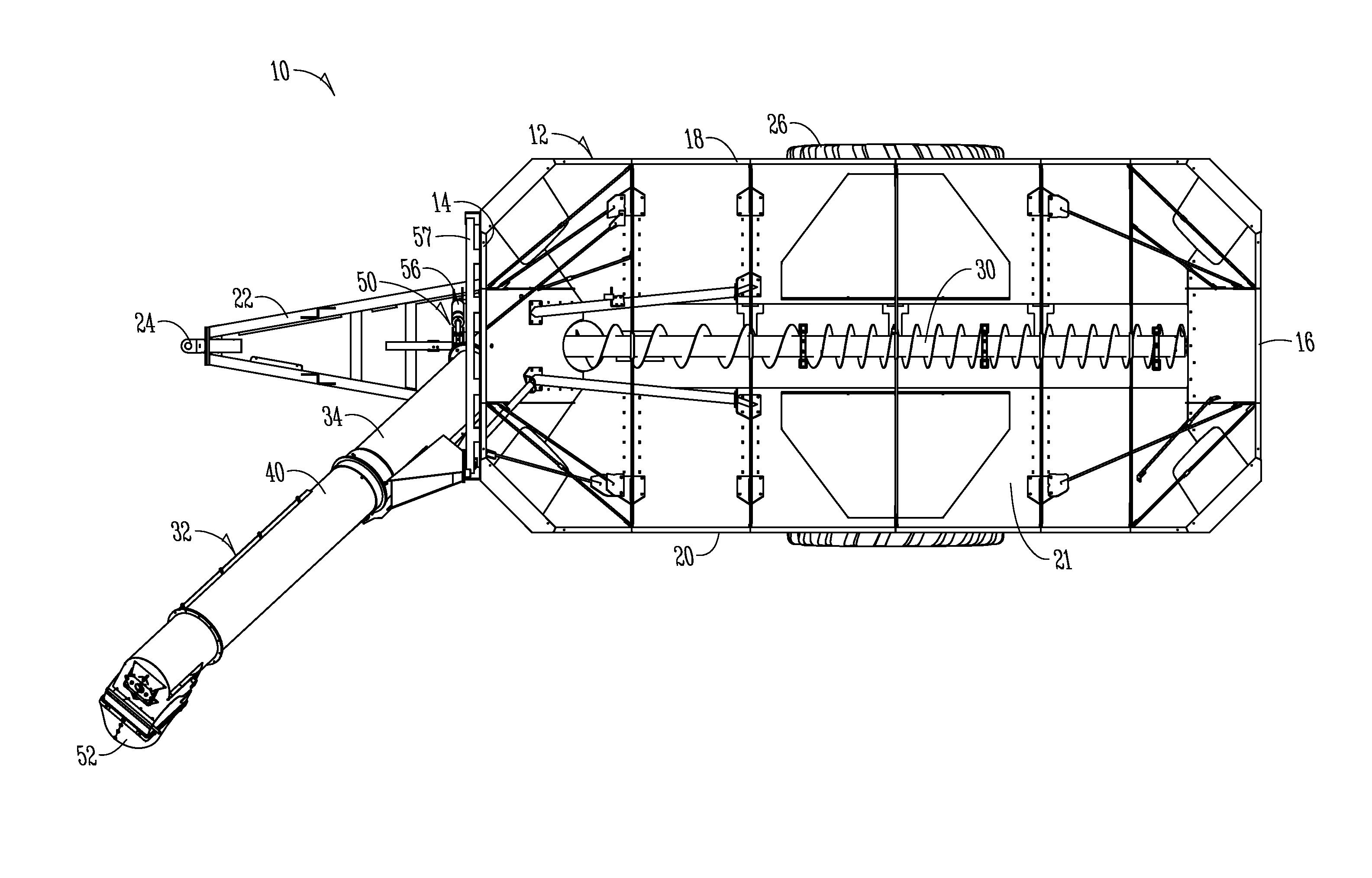 Grain cart with auger delivery on either side