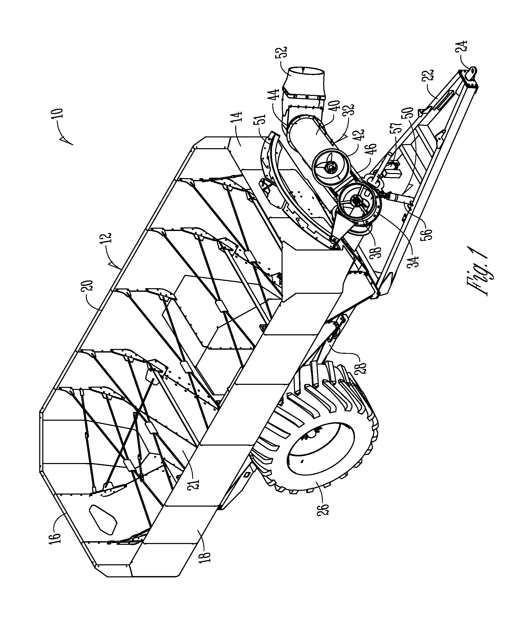 Grain cart with auger delivery on either side