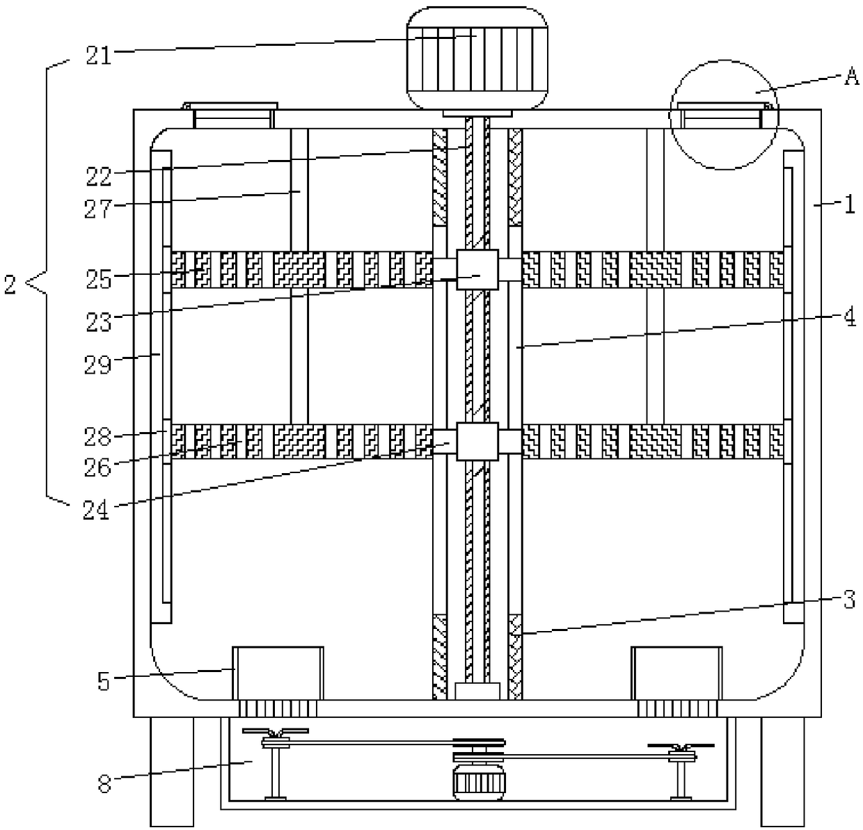 Storage device for steel