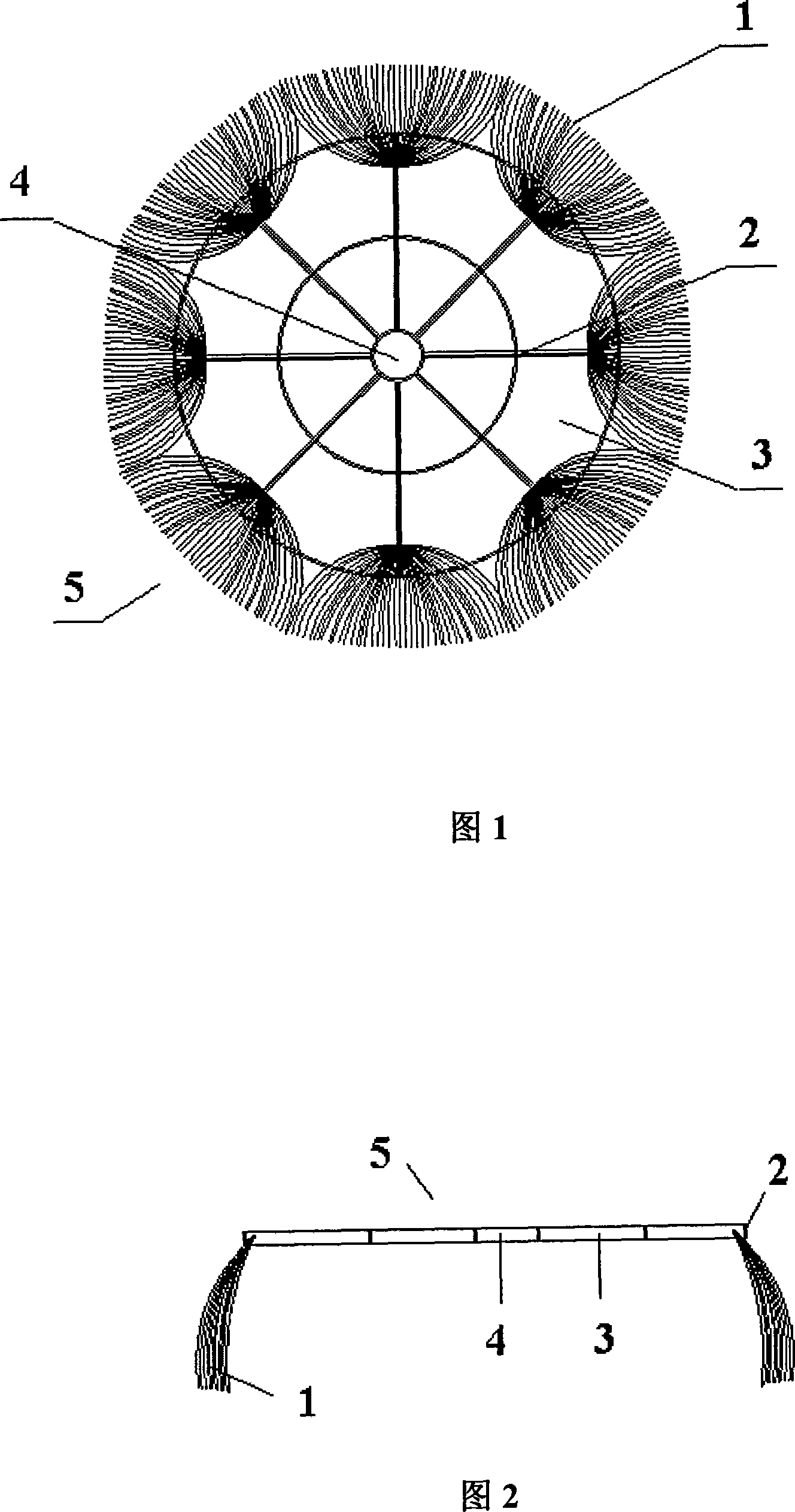 Method for fixing plants in water