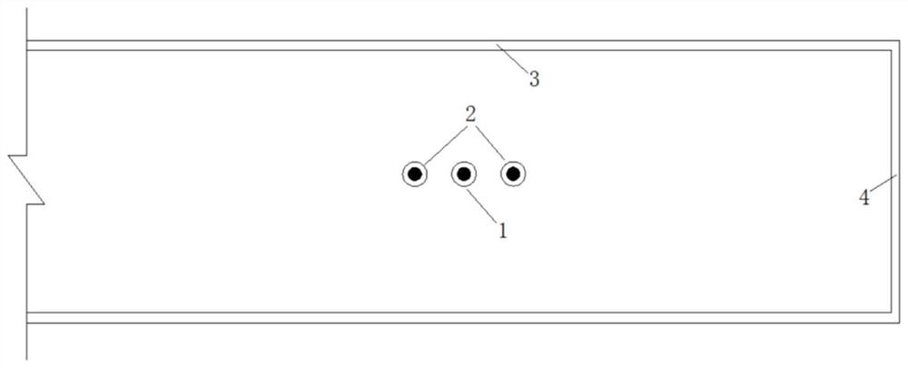 Long-wall mining separation layer grouting drill hole arrangement method