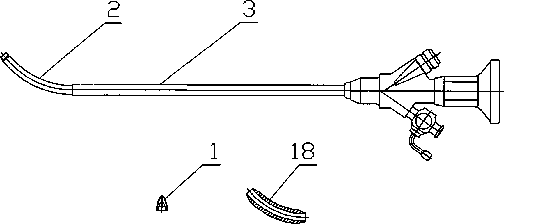 Diameter variable male urethra dilator with endoscope